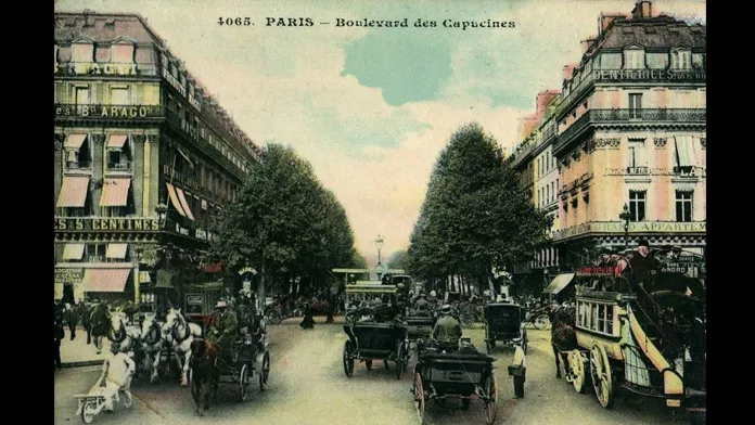 Le cheval à Paris - Boulevard des Capucines